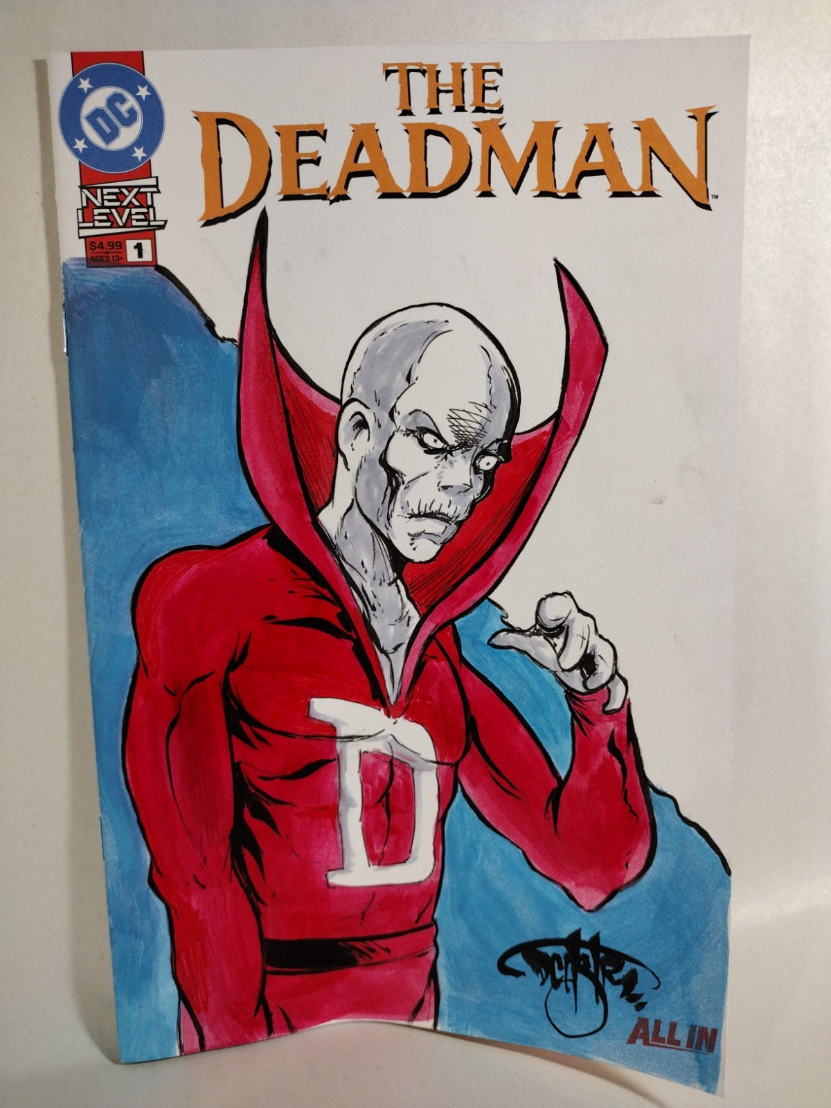 Deadman #1 (2026) DC Sketch Cover W Original Dave Castr Art