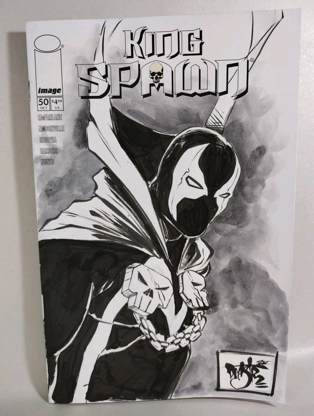 King Spawn #50 (2025) Image Comic Sketch Cover Variant W Original Art Dave Castr