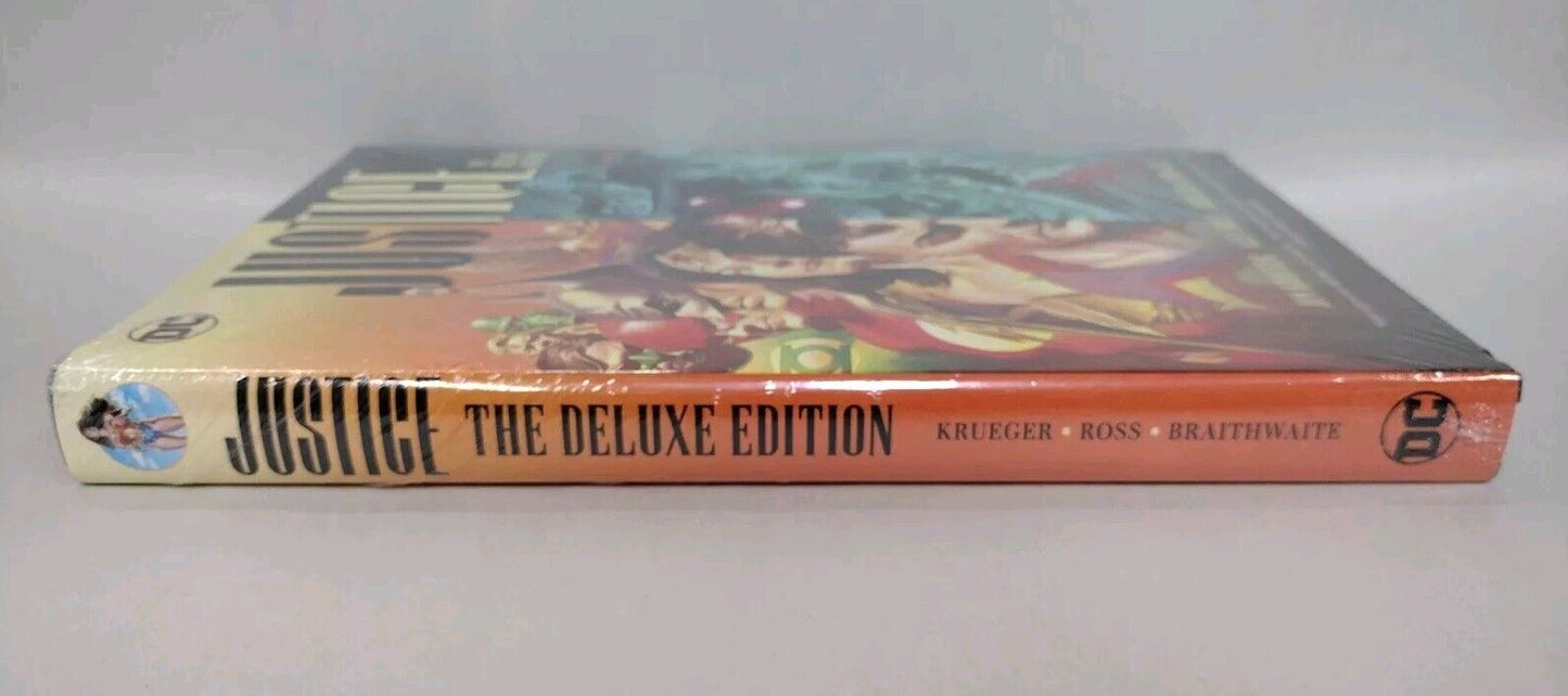 Justice Deluxe Edition Alex Ross Jim Krueger Doug Braithwaite DC HC New Sealed