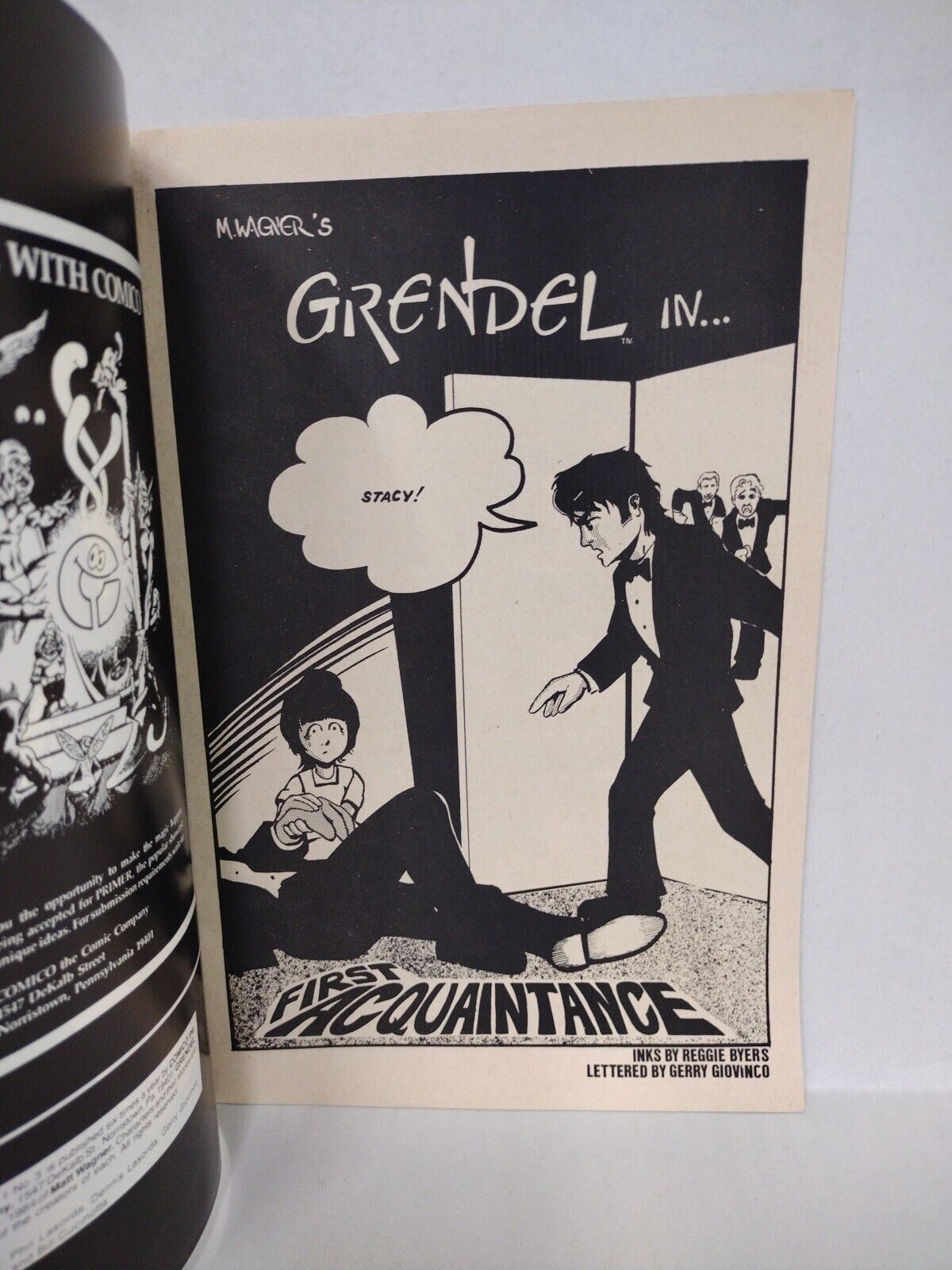 Grendel #3 (1984) Comico Comics Matt Wagner Low Print Run VF