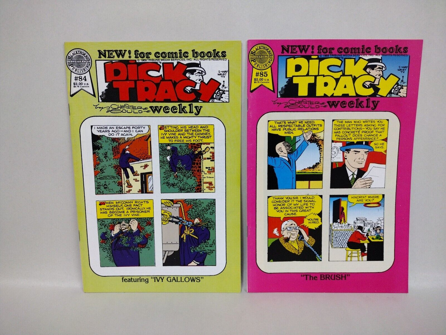 Dick Tracy Weekly (1989) Blackthorne Comic Lot Set 75-82 84-86 88 89 Chest Gould