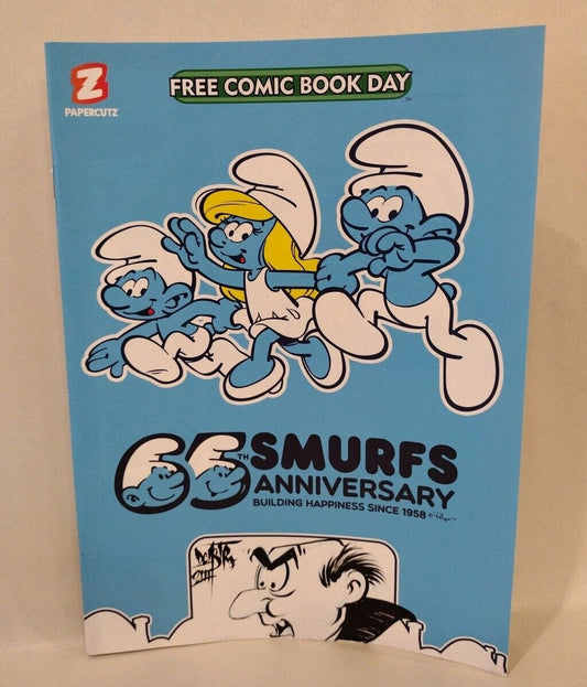 SMURFS 65th Anniversary FREE COMIC BOOK DAY FCBD 2023 w Original DCastr Drawing