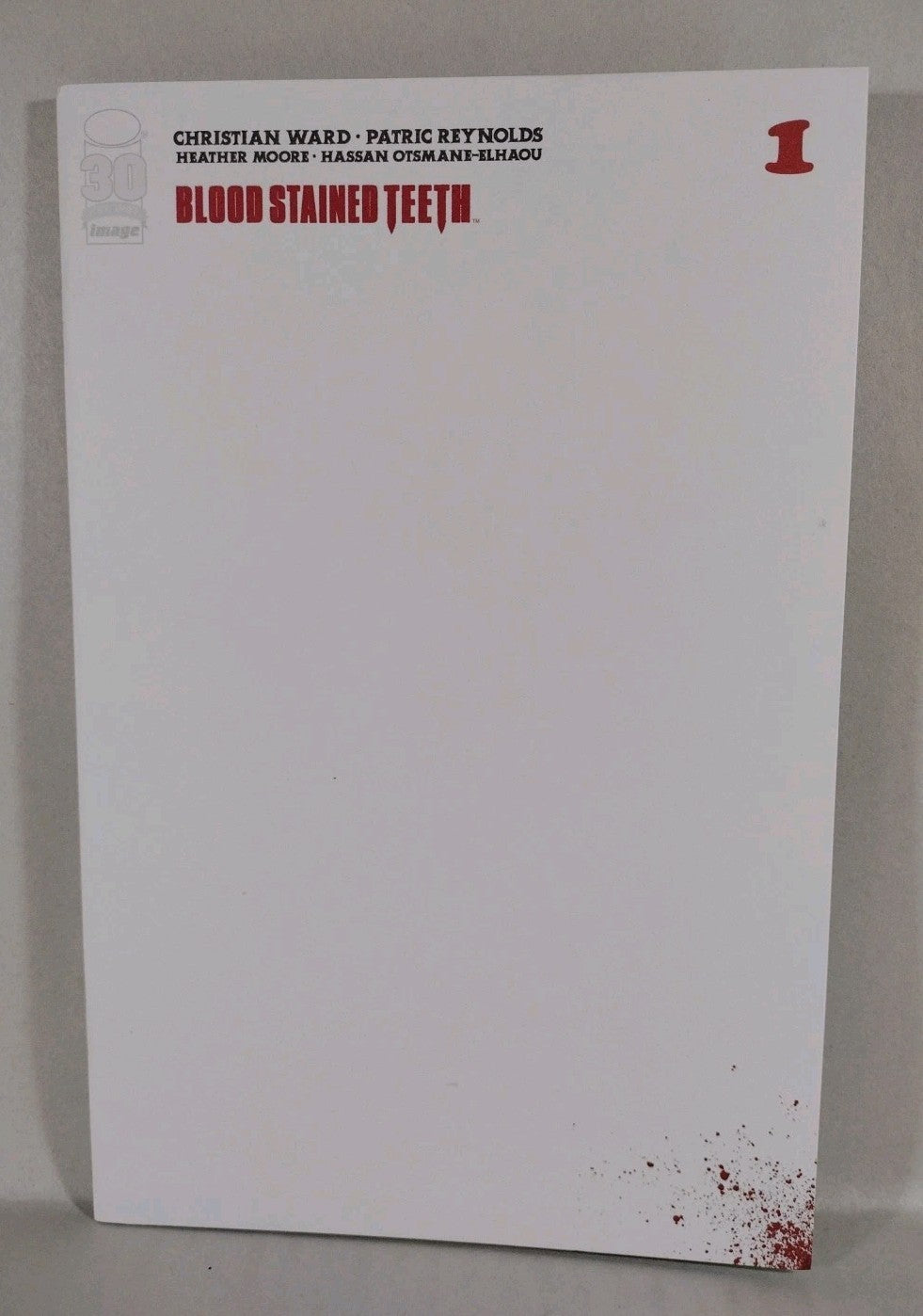 Blood Stained Teeth #1 (2022) Image Comic Blank Sketch Variant Cover NM