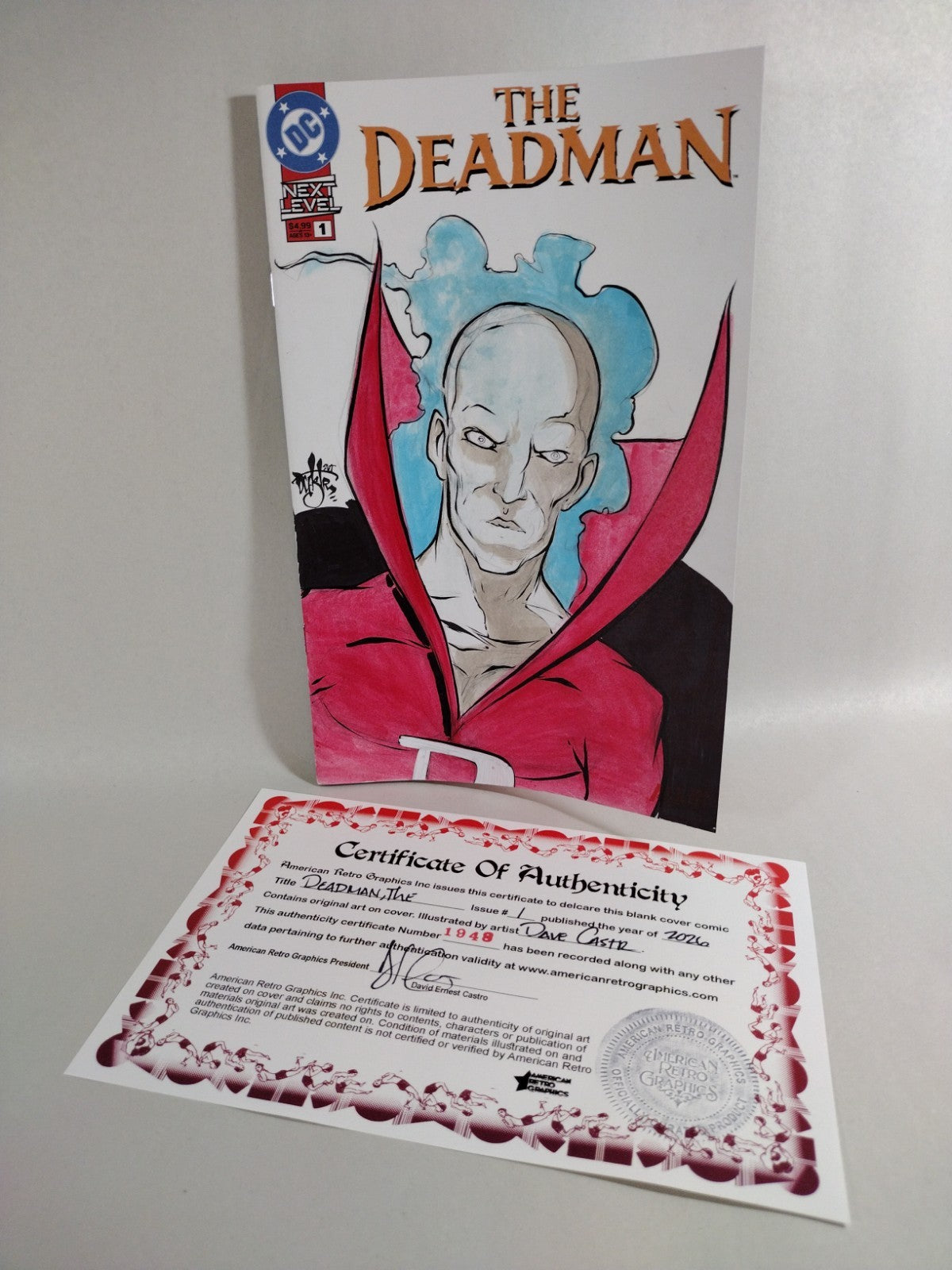Deadman #1 (2026) DC Sketch Cover W Original Dave Castr Art