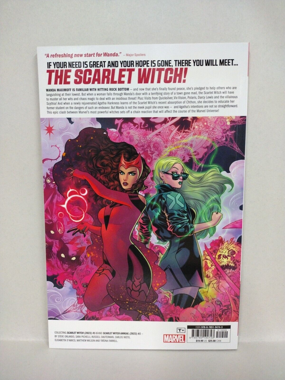 Scarlet Witch Vol 1 The Last Door (2023) Marvel TPB Steve Orlando New SC