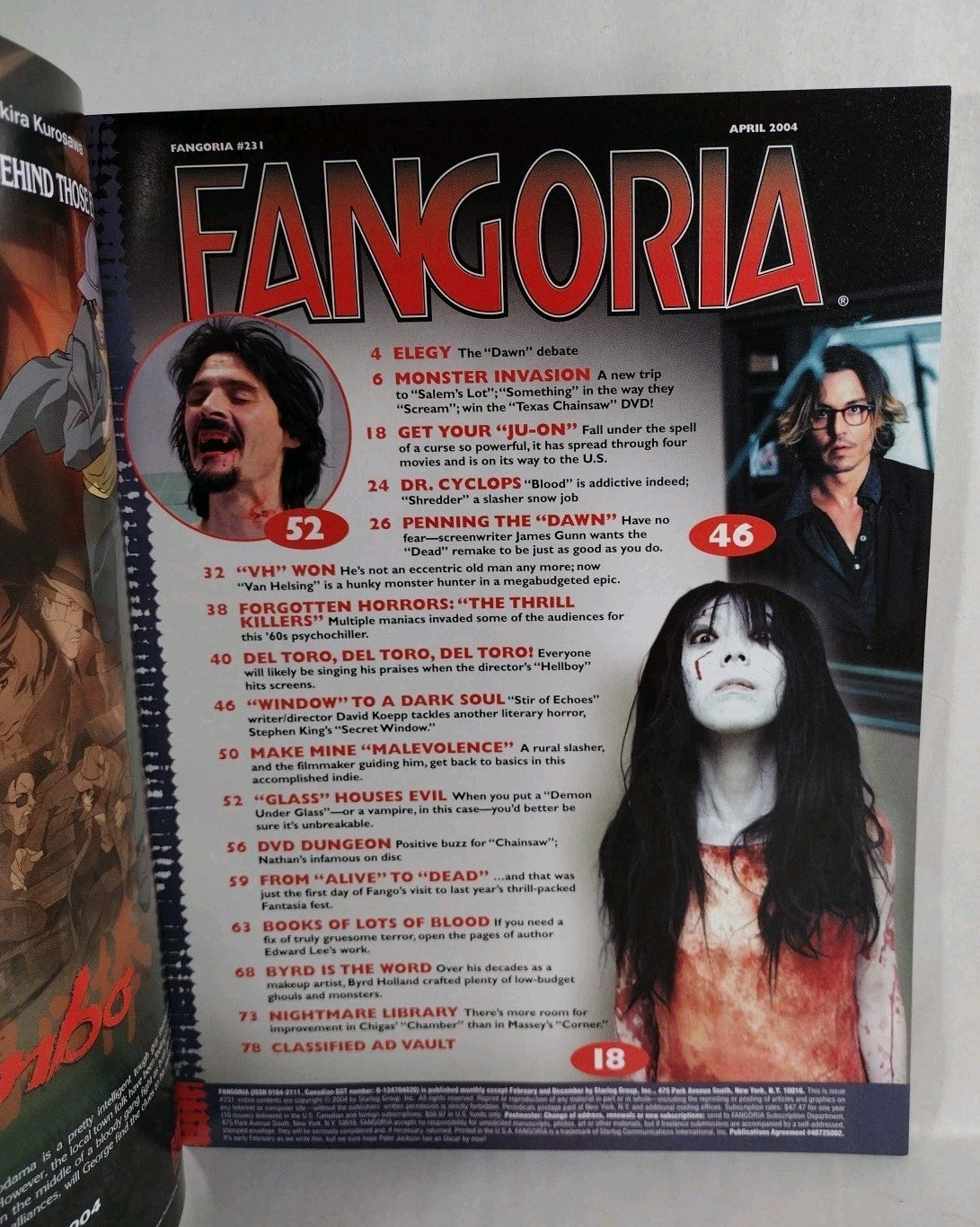 FANGORIA Magazine 231 (2004) Hellboy Secret Window Dawn O/T Dead Van Helsing VF