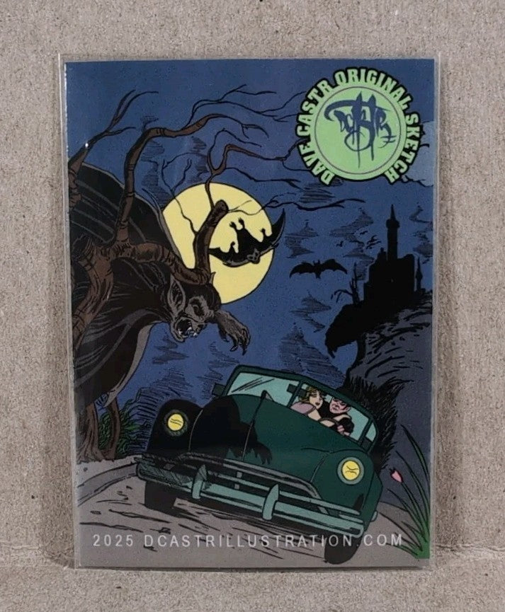 Dave Castr Crusin (2025) OAC Sketch Card W Original Marvel Beast Art 