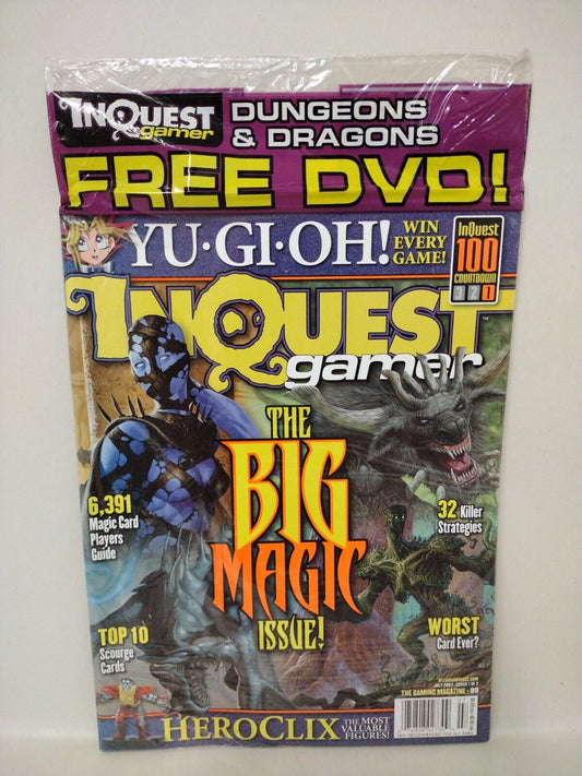 INQUEST GAMER #99 (2003) VARIANT COVER A Yu-Gi-Oh! NEW SEALED WITH DVD + INSERT