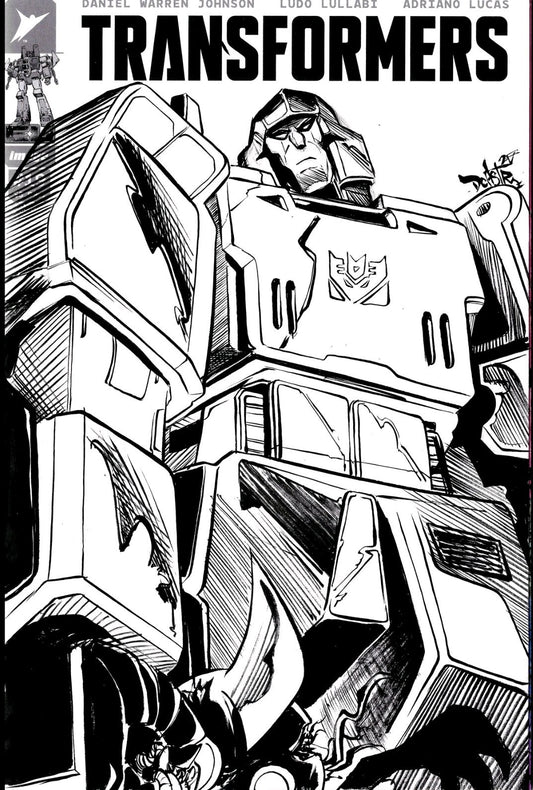 Transformers #19 (2025) Image Comic Sketch Variant Cover W Original Megatron Art