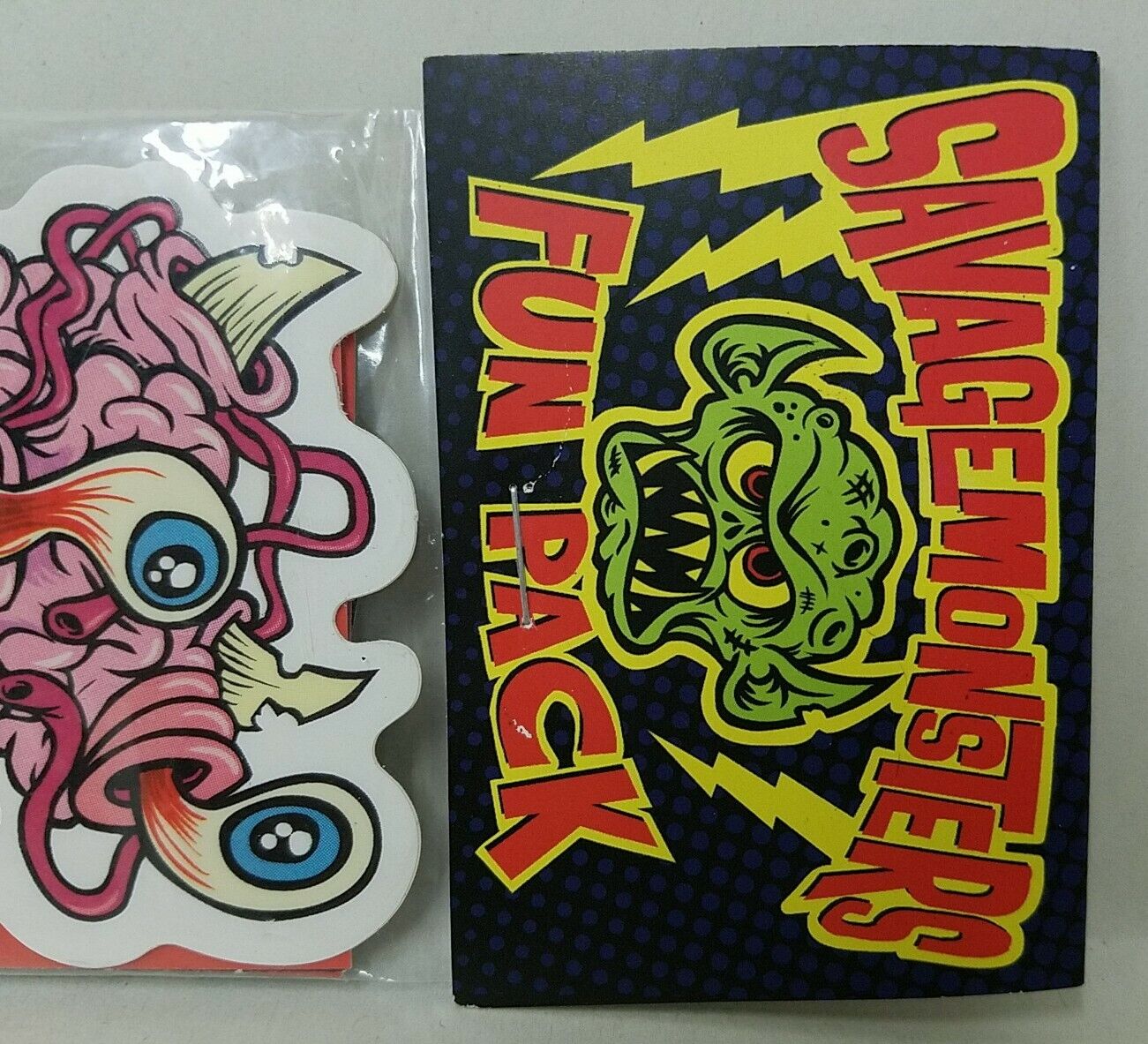 Dave Savage Monsters Fun Pack Stickers Trading Cards