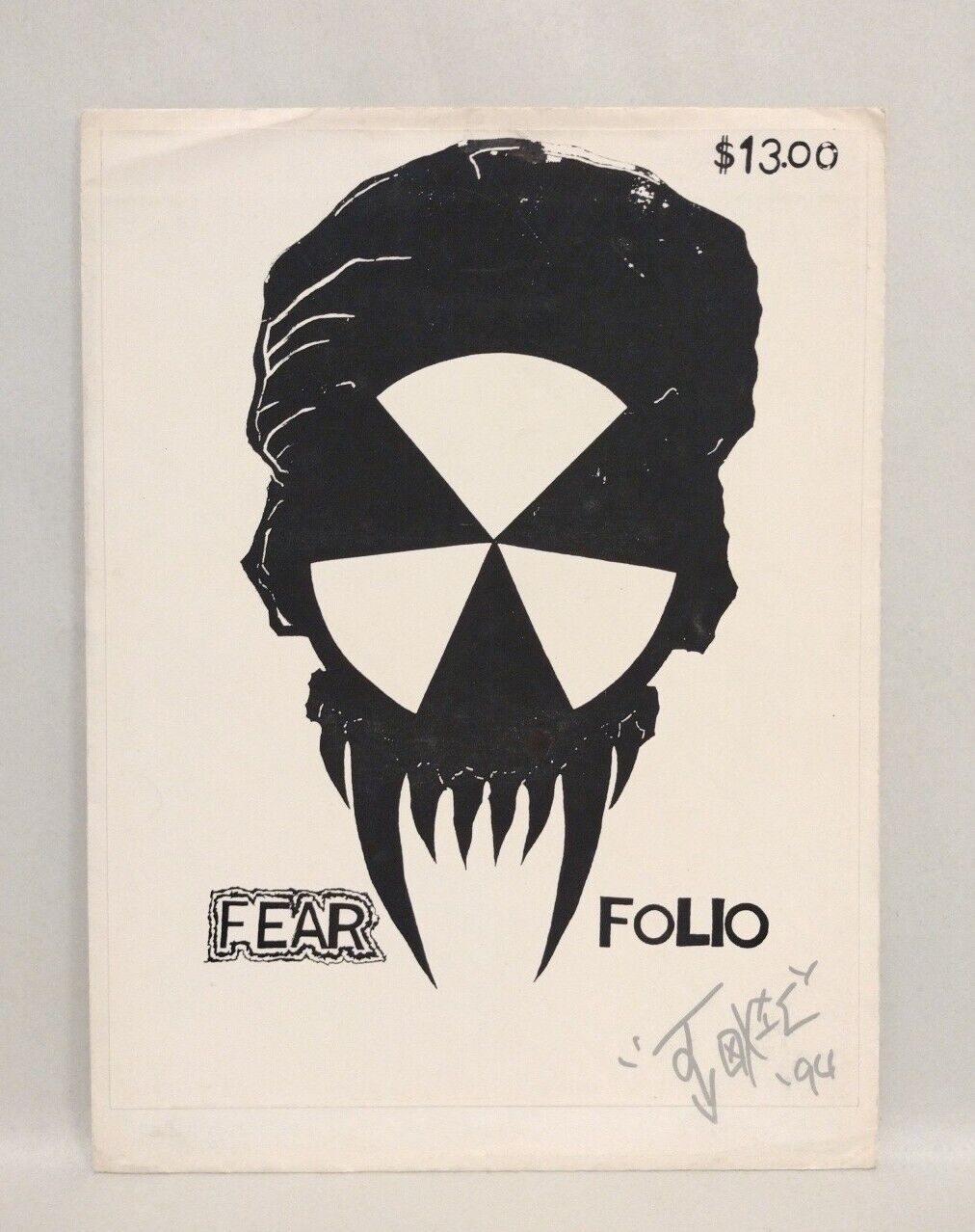 Fobia Comic (1994) Toxic Studios Transparent Print Portfolio Set W Folder Noyes