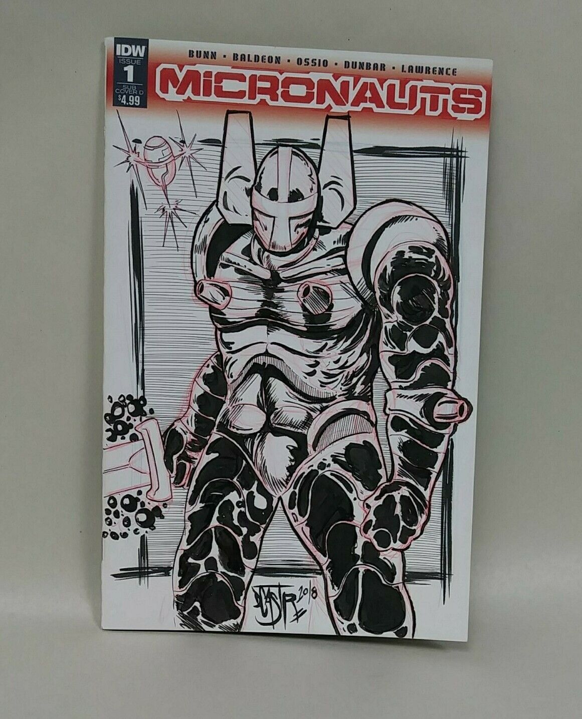 Micronauts #1 (2016) Dynamite Sketch Cover Comic W Original Dave Castr Art