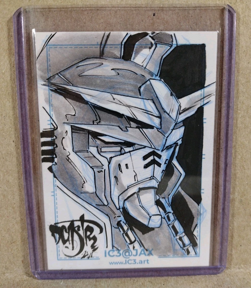 CAF IC3 (2026) JAX Convention Sketch Card W Original Dave Castr Gundam Art