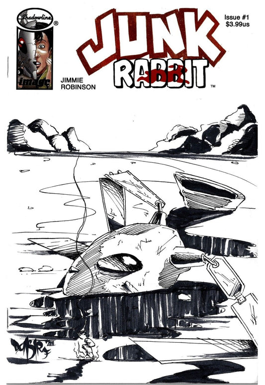 Junk Rabbit 1 (2023) Image Blank Comic Variant W Original Dave Castr Art COA