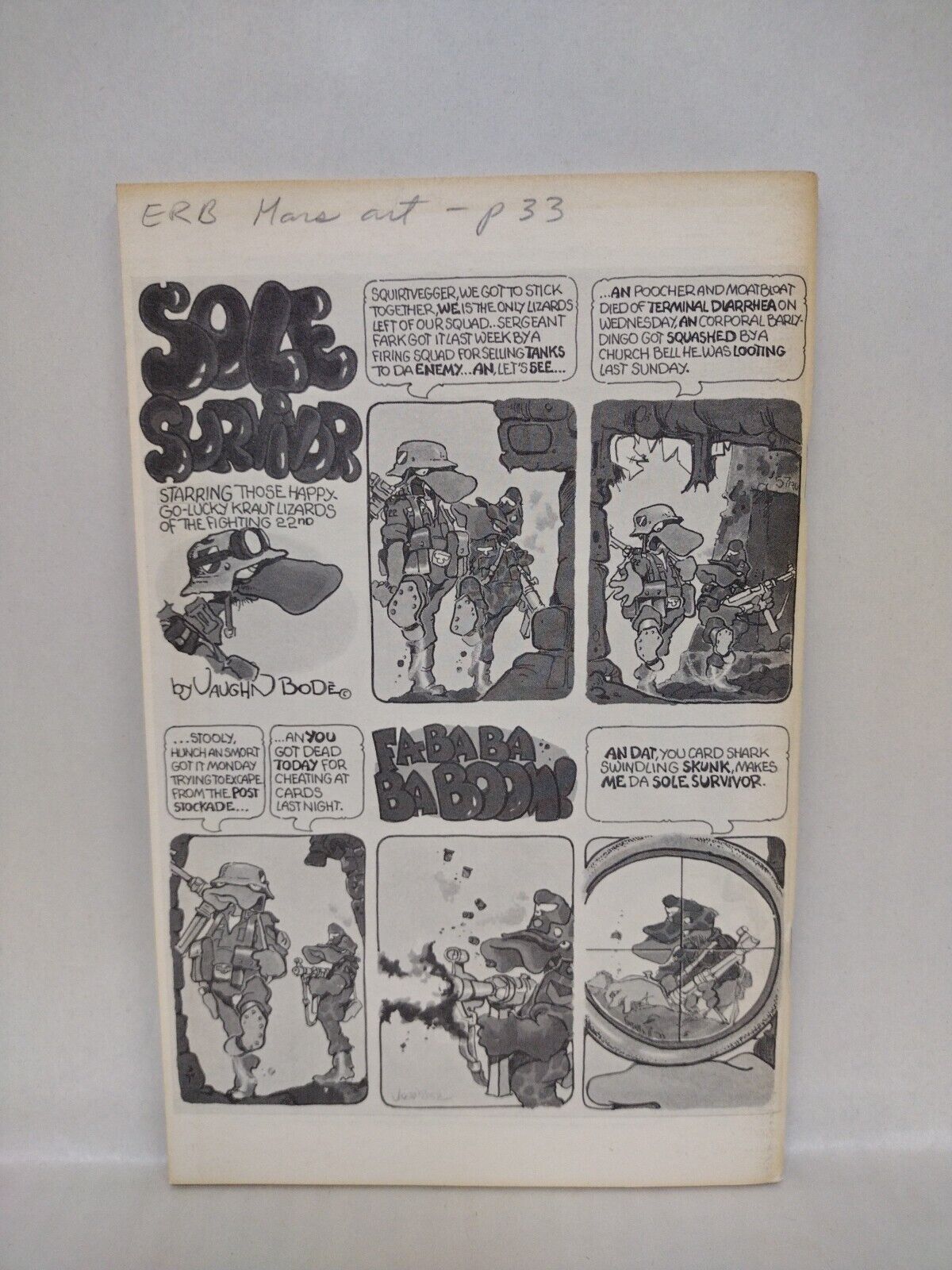 Collectors Showcase #3 (1975) Original Comic Book Art Catalog Jones Bode Cvr