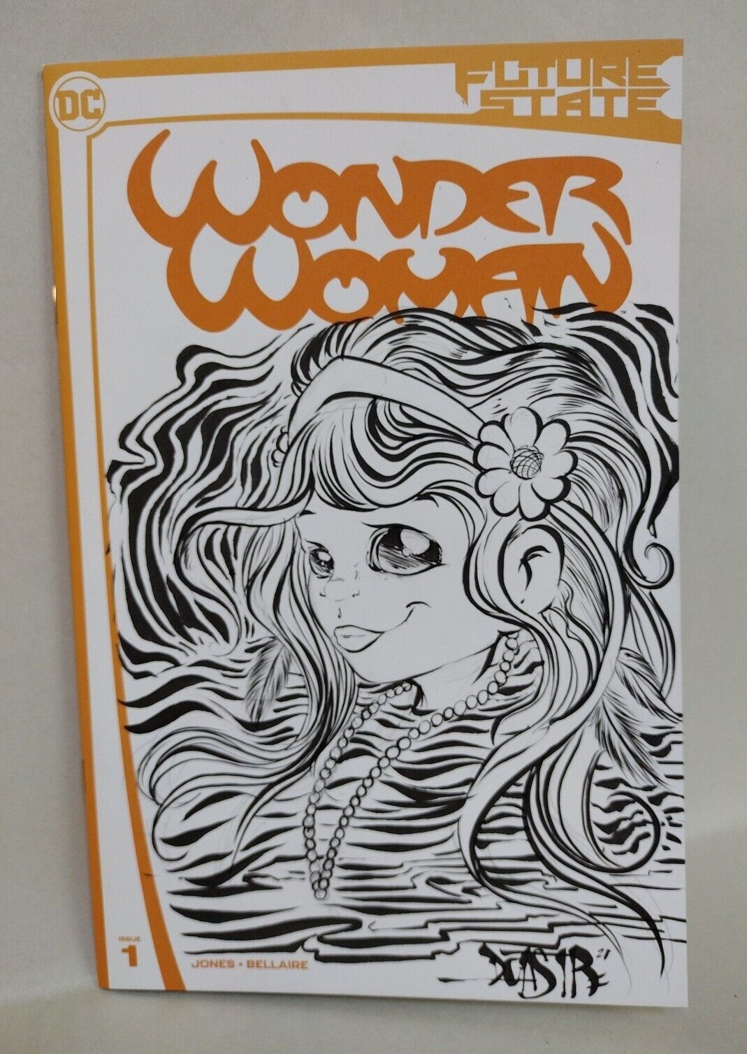 Wonder Woman Future State #1 (2021) DC Sketch Variant W Original Dave Castr Art