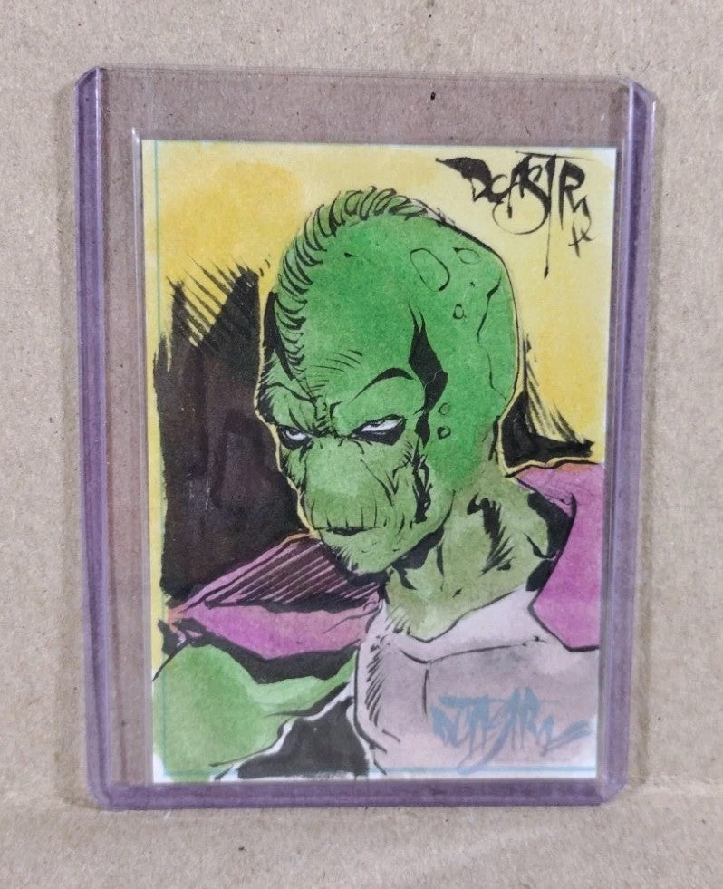 Dave Castr Crusin (2025) OAC Sketch Card W Original Alien Dude Art ACEO