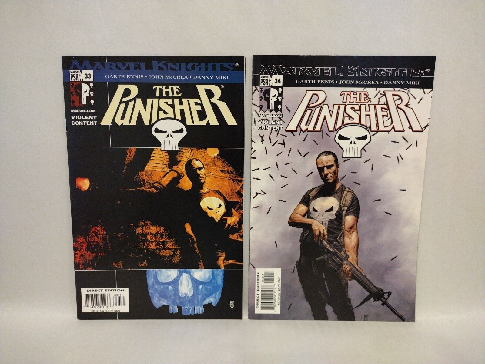 Marvel Knights Punisher (2003) Garth Ennis Comic #23-34 Lot Set Run VF-NM