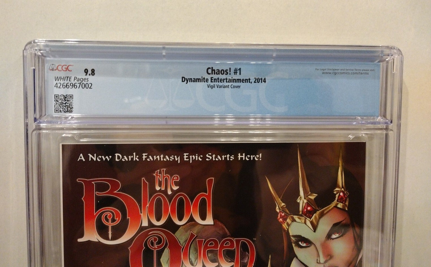 CHAOS 1 (2014) Rupps Exclusive Tim Vigil Evil Ernie Variant Cover 1/500 CGC 9.8
