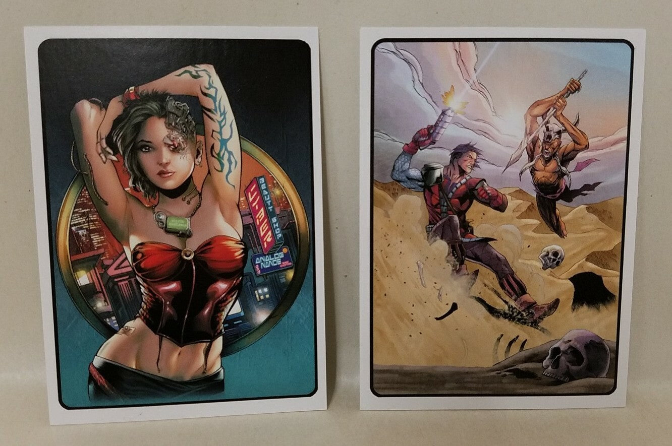 The Strange (2014) Top Secret Press Cyber Punk Comic Lot Set # 1 2 W Promo Cards