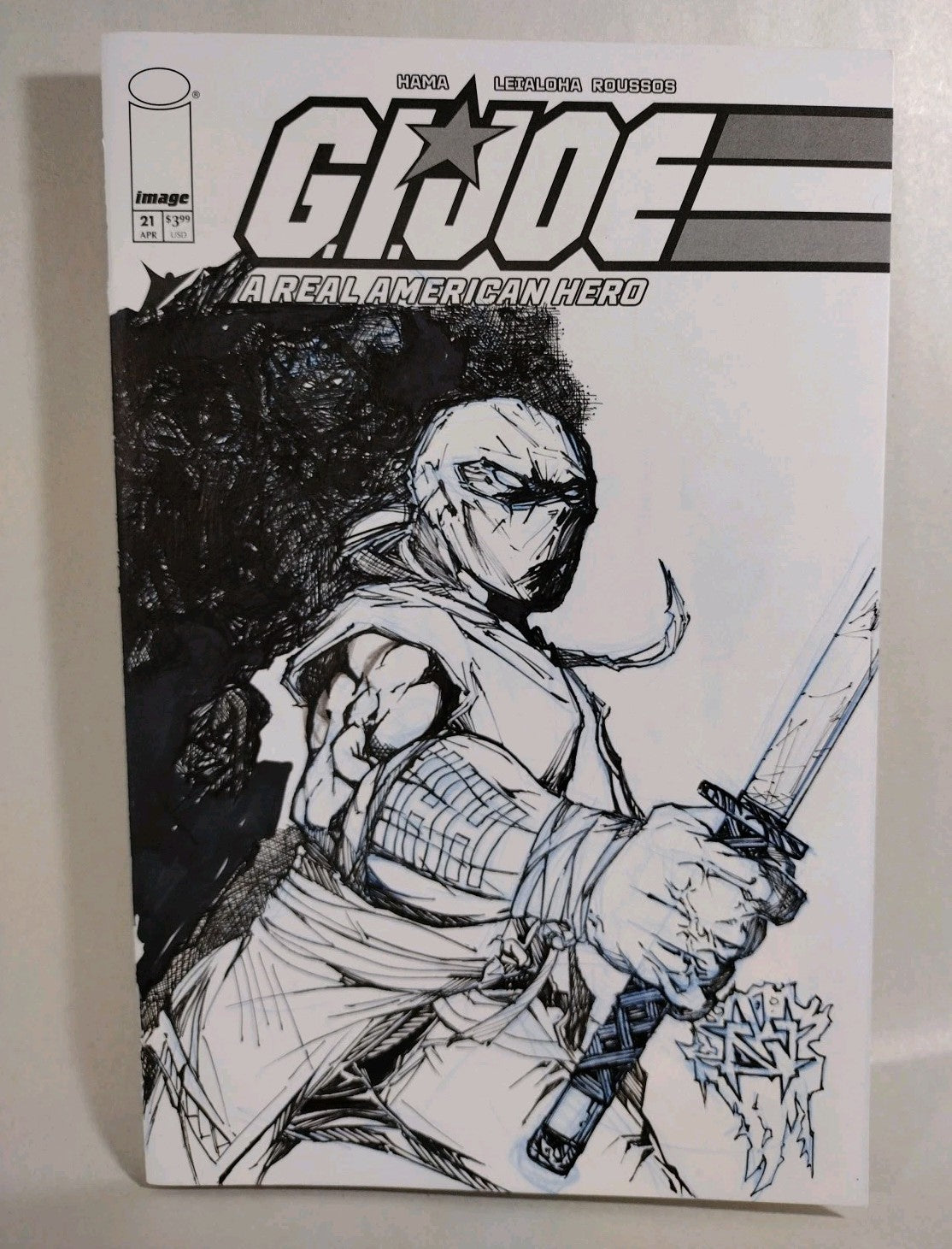 GI Joe #21 (2025) Image Sketch Cover Variant Facsimile Comic W Original JAG Art