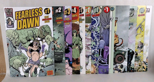 Fearless Dawn (2009) Complete Asylum Press Comic Series 1-4 +8 One Shots Mannion