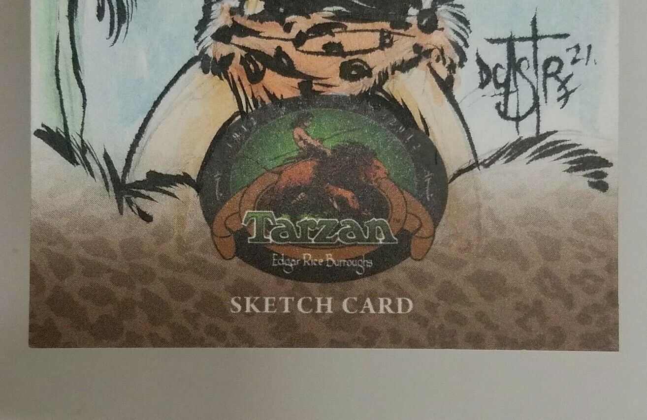 Tarzan 100th Anniversary 2012 Cryptozoic Sketch Card by Dave Castr Artist Proof