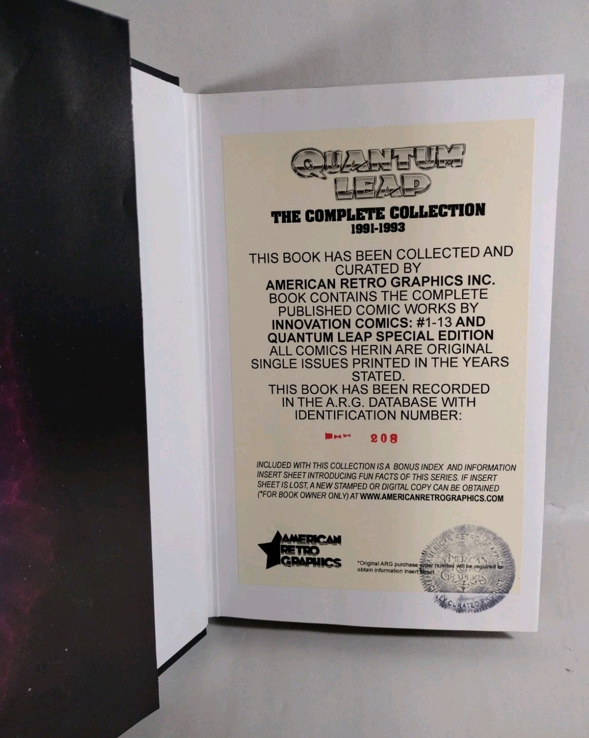 Quantum Leap Complete Collection (1991-1993) Custom Bound Innovation Comic HC