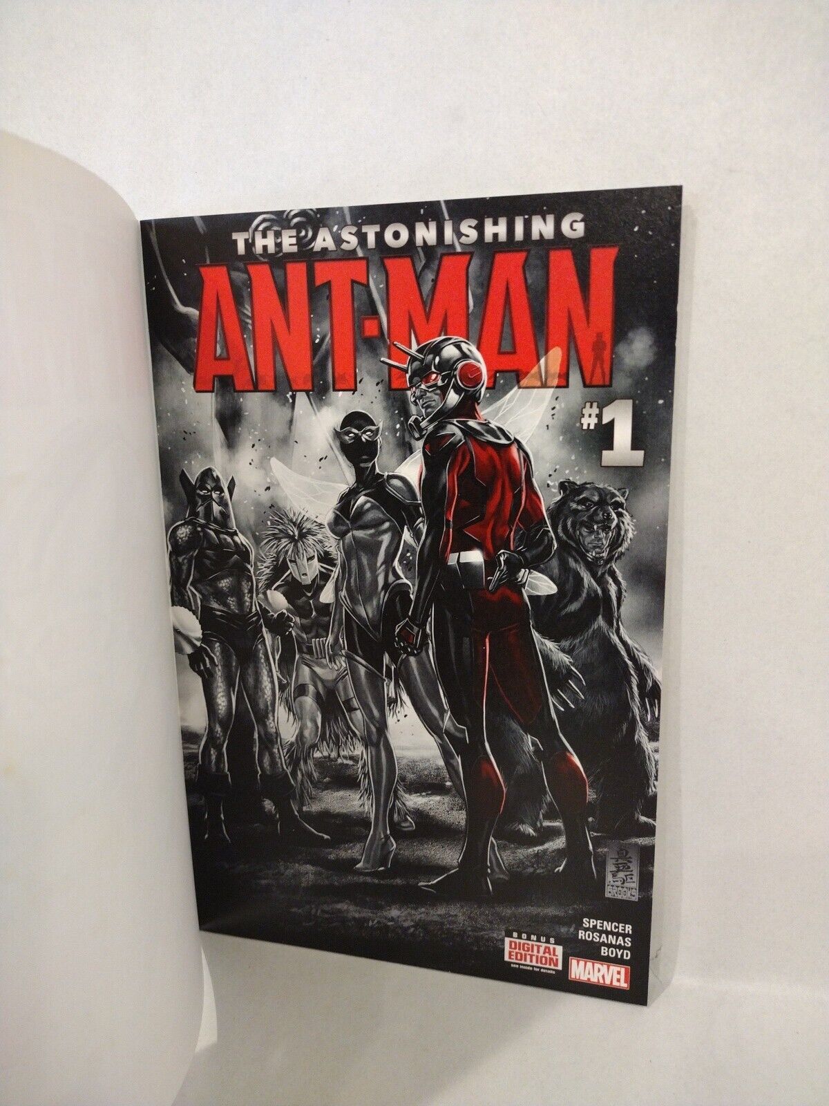 Astonishing Ant-Man #1 (2015) Marvel Blank Sketch Cover W Original DCastr Art