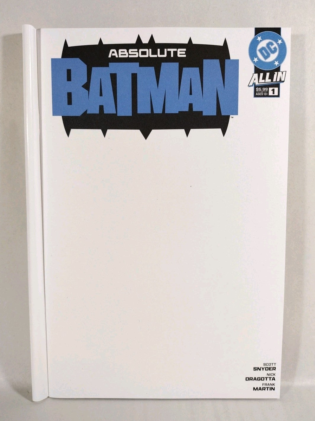 ABSOLUTE BATMAN 1 (2024) DC Blank Sketch Variant Cover 1st Print CAMEO JOKER NM