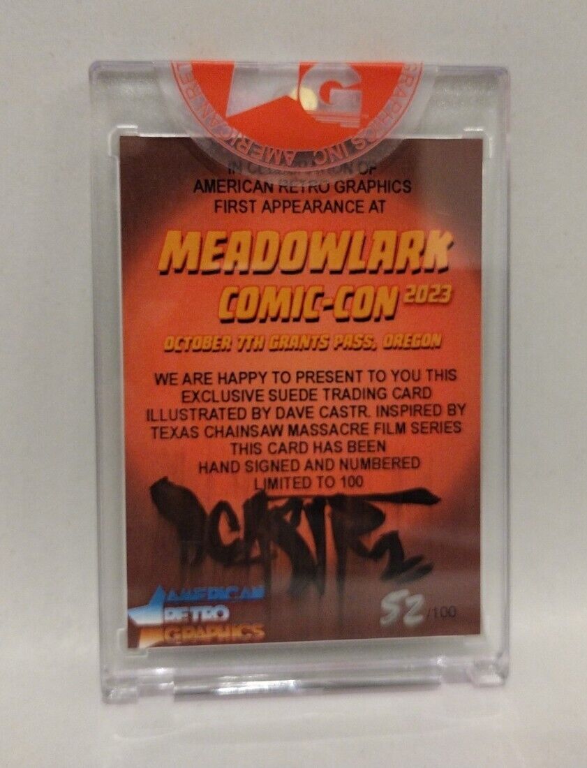 Texas Chainsaw Massacre ARG Meadowlark Comicon Exclusive Trading Card Signed #'d