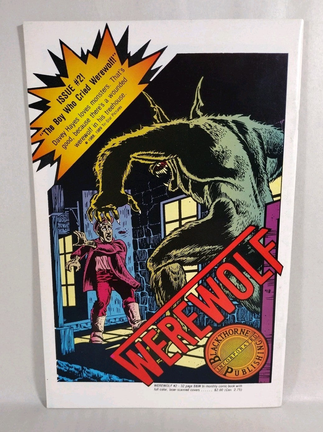 WEREWOLF #1 (1988) BLACKTHORNE COMIC ERIC CORD TV ADAPTATION VF