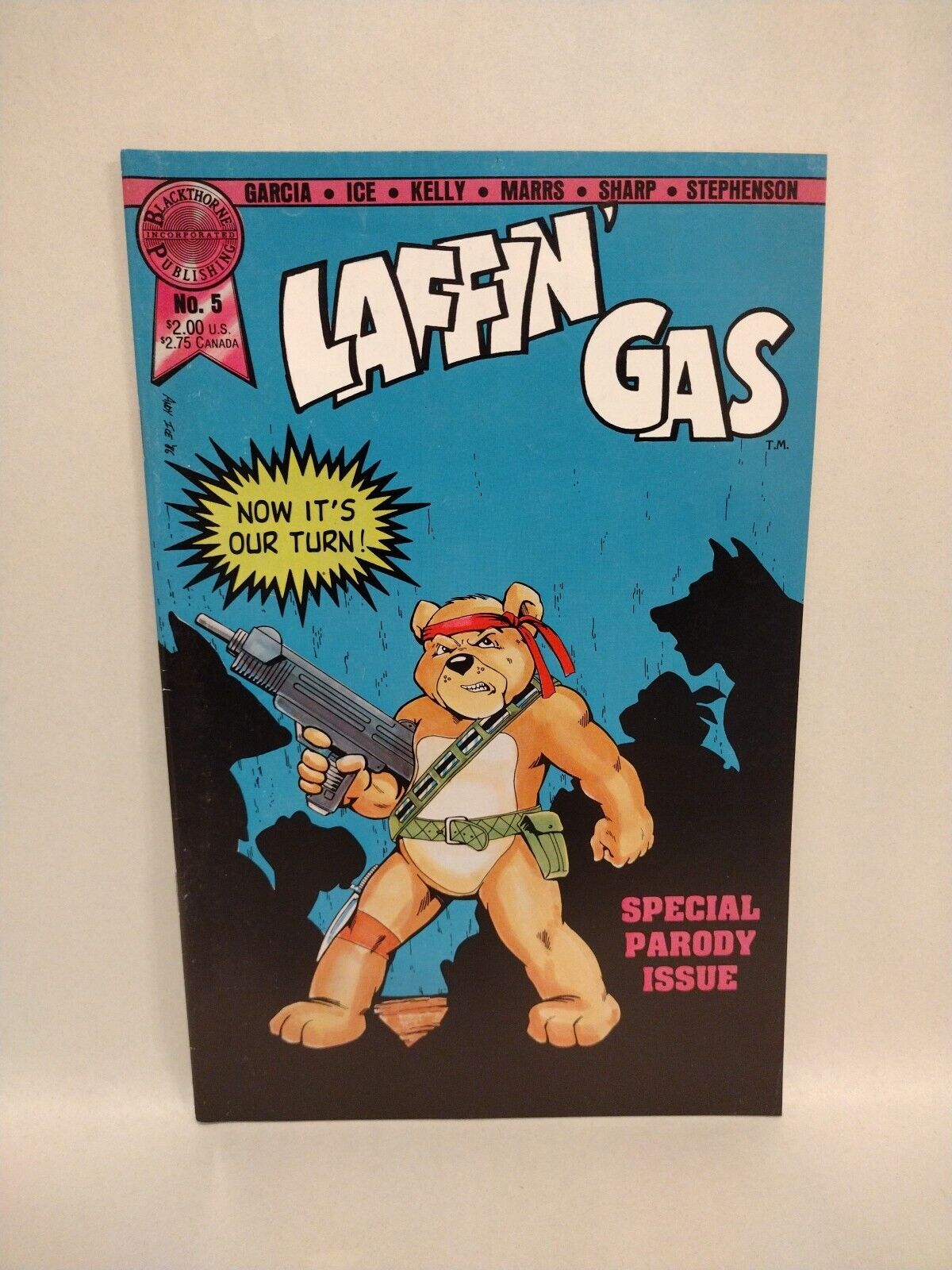 Laffin' Gas #1-5 7 (1986) Blackthorne Comic Parody Lot Cerebus Batman He-Man 