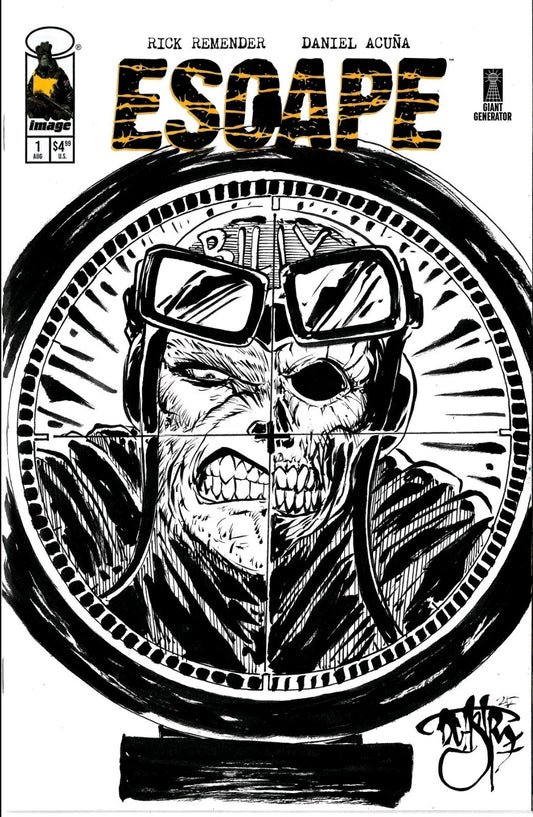 Escape 1 (2025) Image Comic Sketch Cover Variant W Original Dave Castr Billy Art