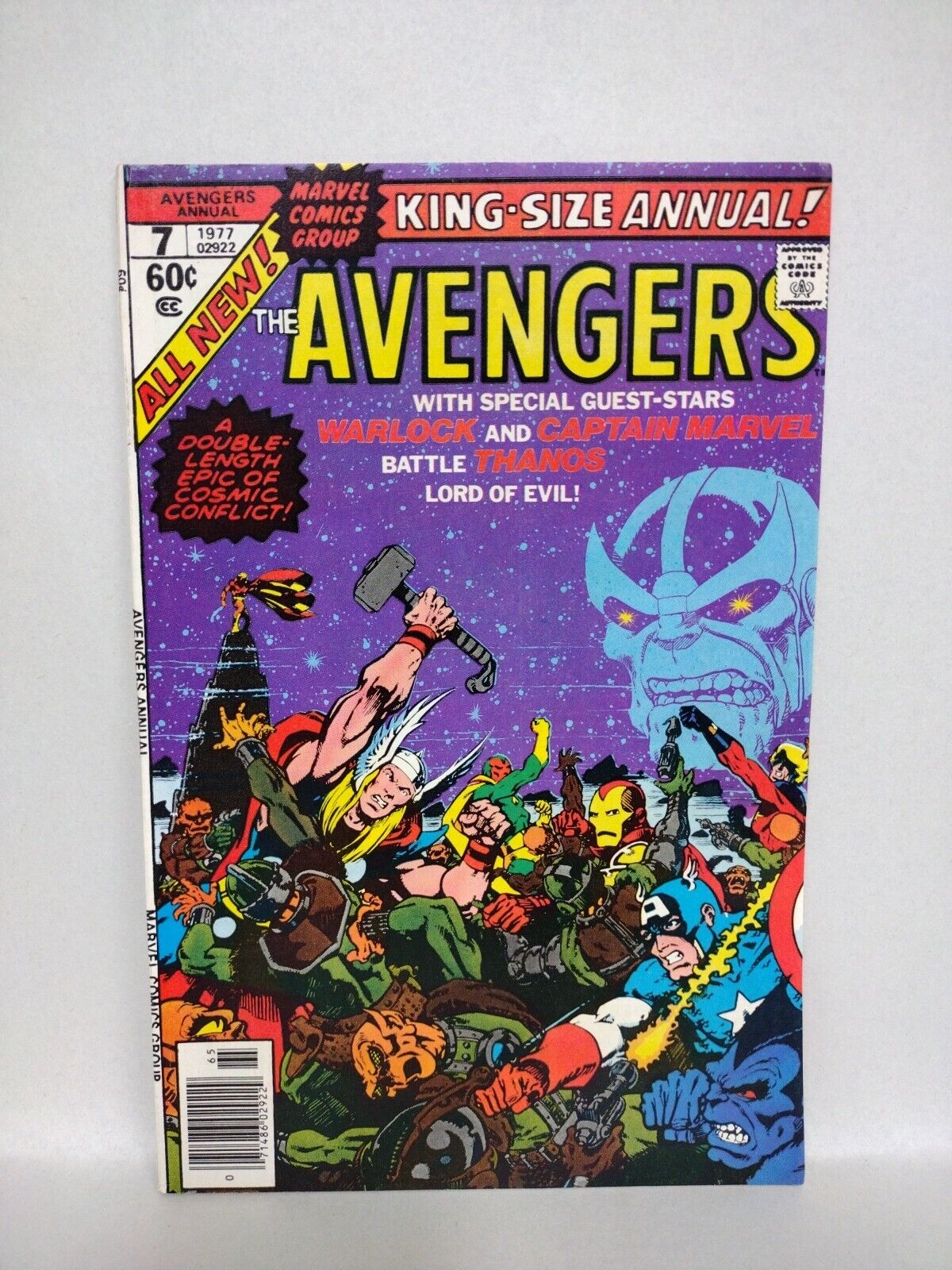 Avengers Annual #7 (1977) Marvel Comic Thanos Death Of Adam Warlock Starlin F-VF