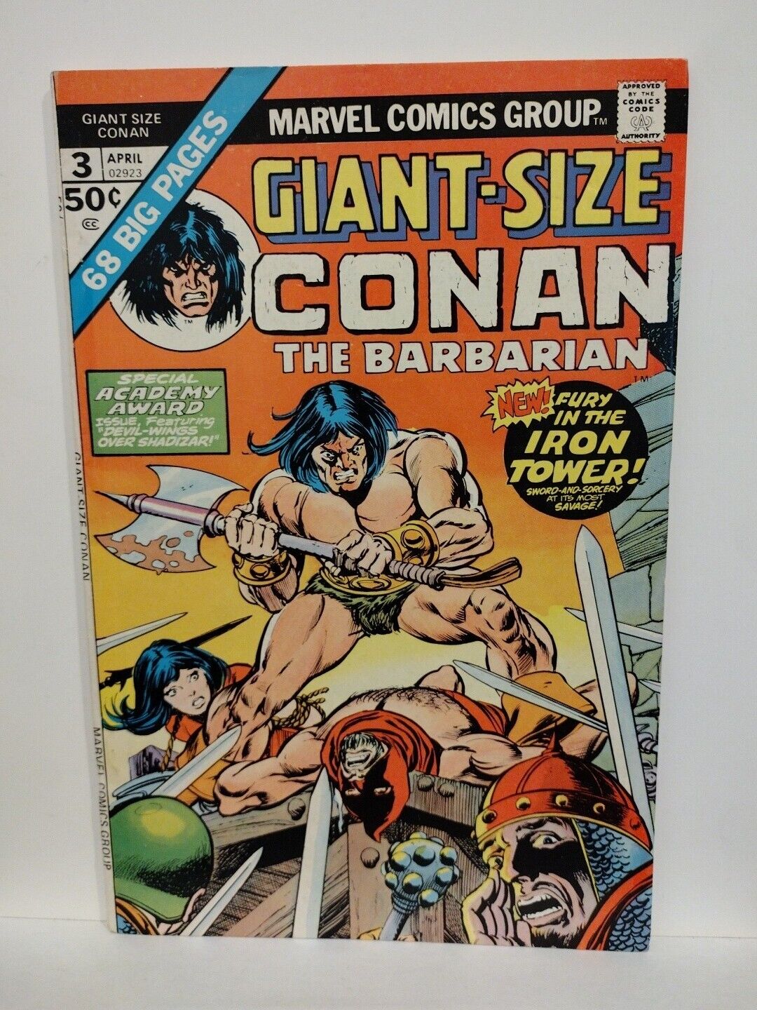 Giant-Size Conan #3 (1975) Bronze Age Marvel Comic Gil Kane Tom Sutton 