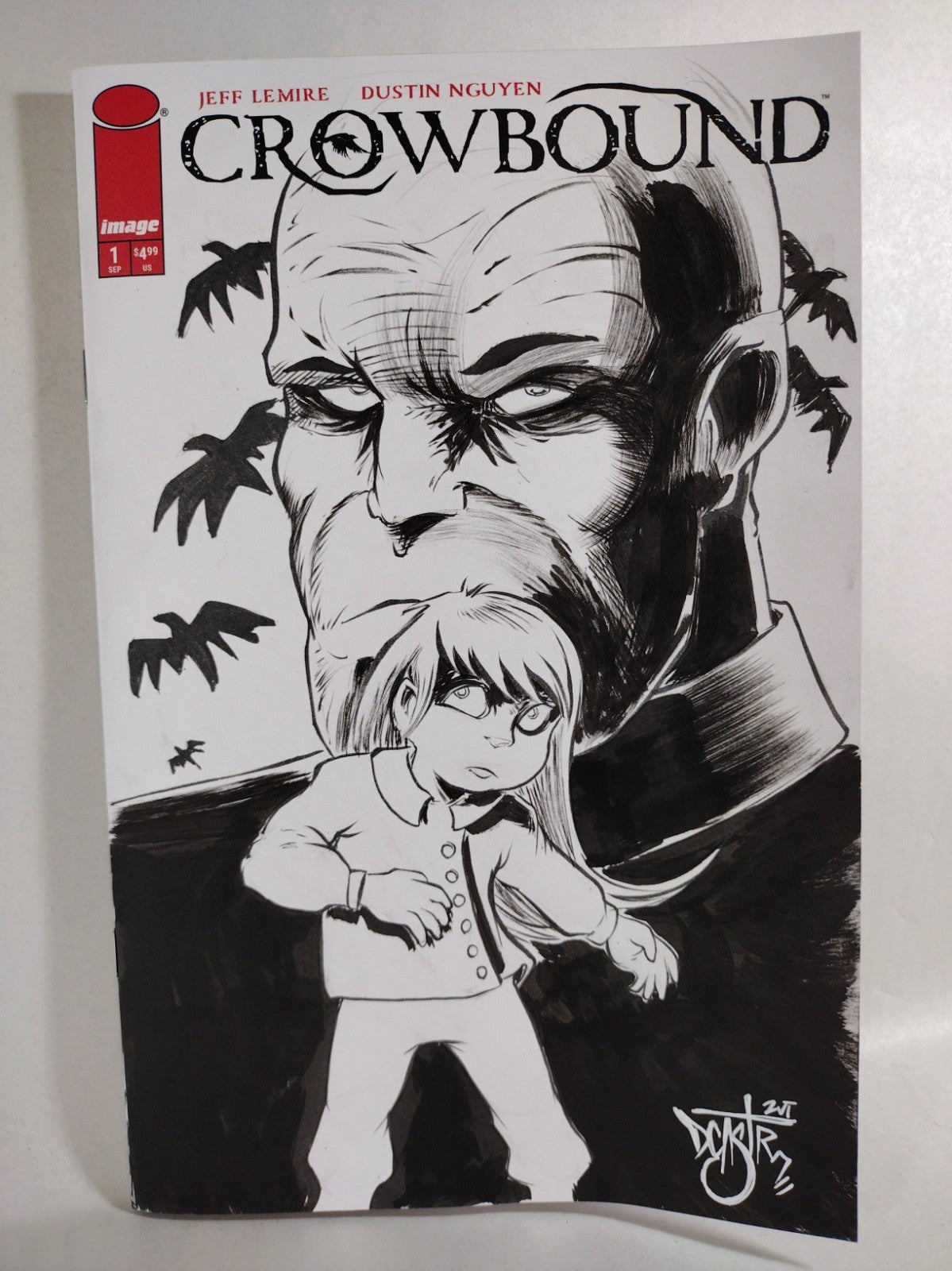 Crowbound #1 (2026) Lemire Nguyen Image Comic Sketch Cover W Original DCastr Art