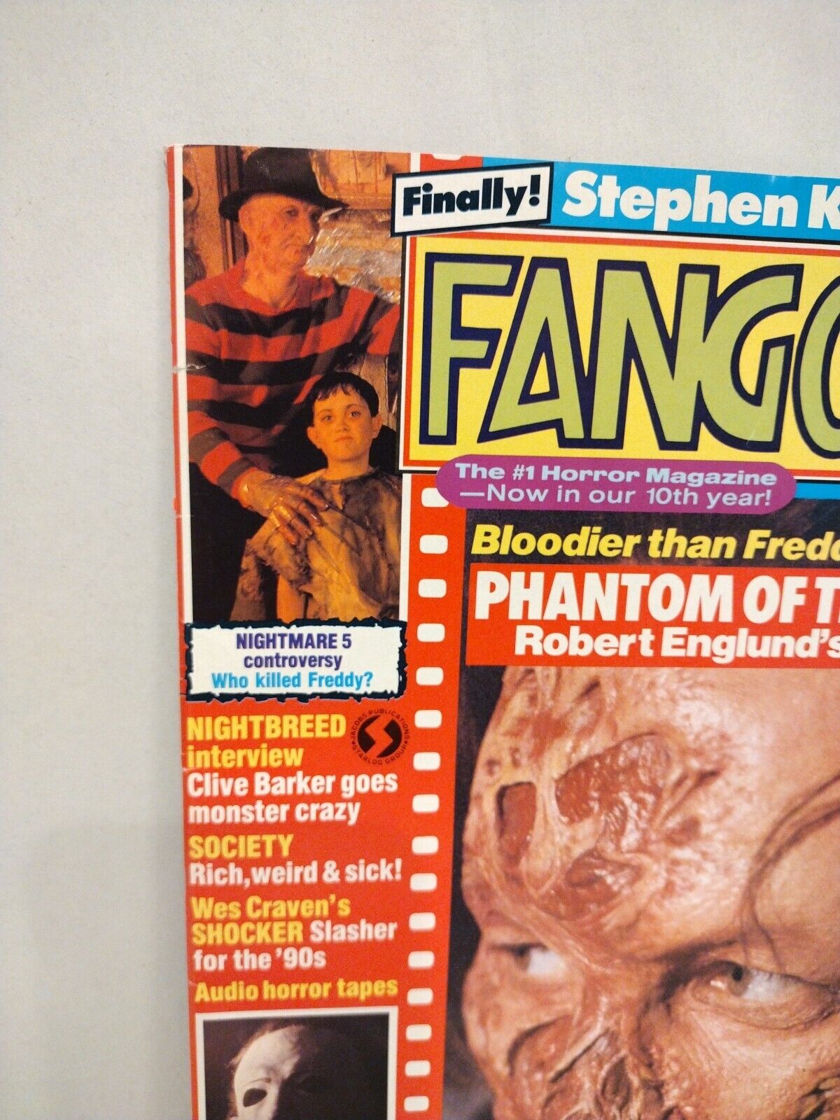 Fangoria Magazine #87 (1989) Stephen King Shocker Nightbreed Halloween 5 NMOES