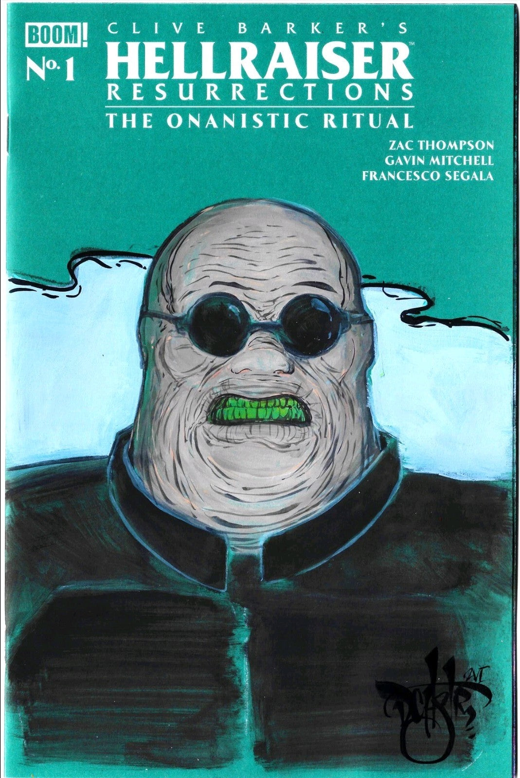Hellraiser Resurrection Onanistic Ritual #1 Sketch Cover W Original DCastr Art