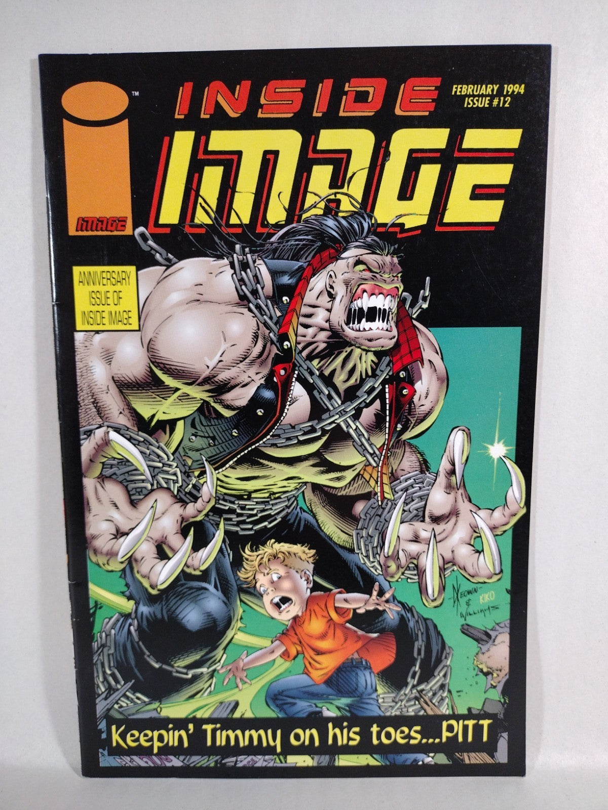Pitt 1993 Image Comic Dale Keown Newsstand Variant Set #1 2 3 4 5 Maxx #8 Inside
