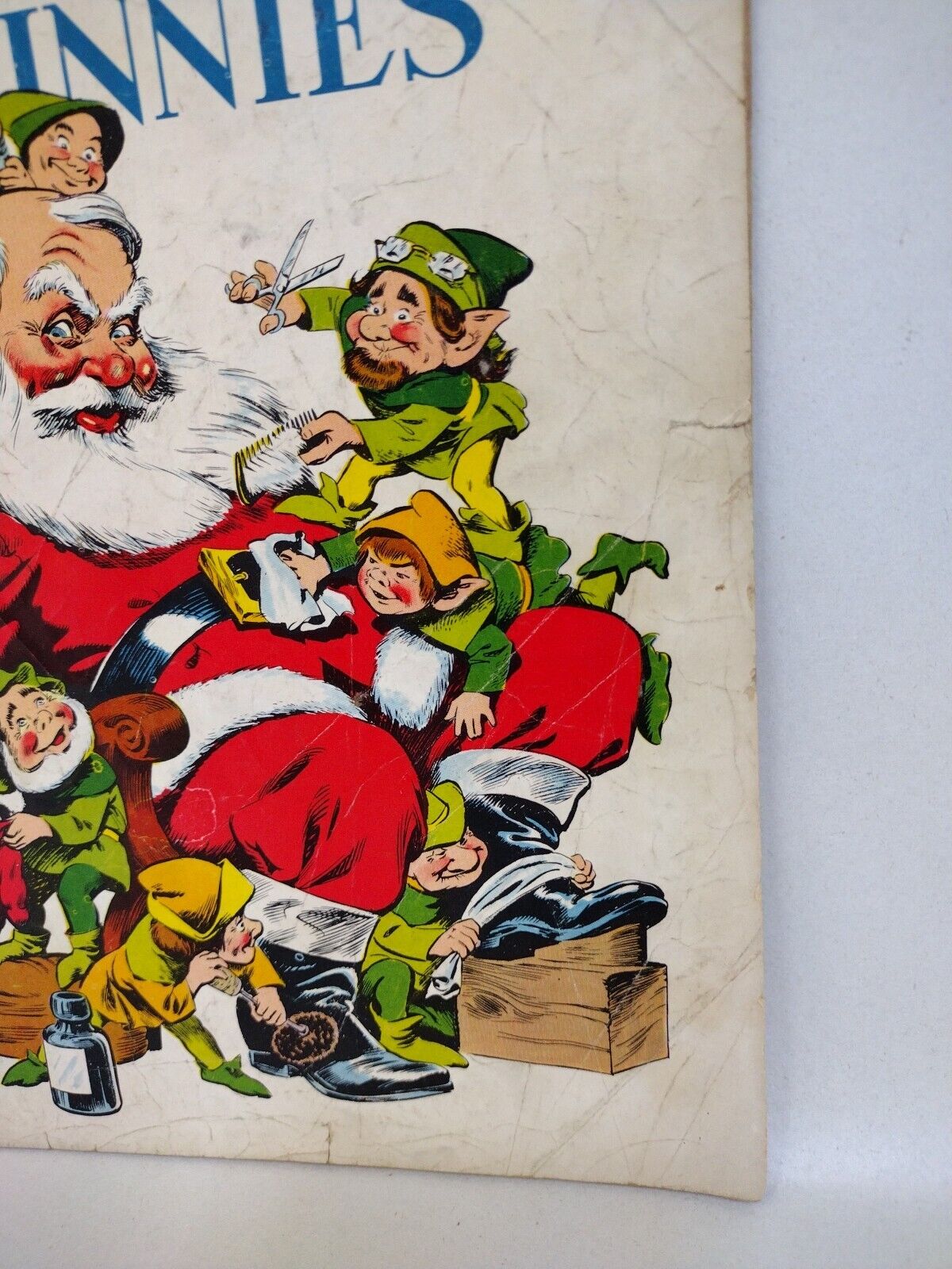 Santa Claus Funnies #205 (1948) Dell Comic Walt Kelly Cover Art X-Mas Anthology 