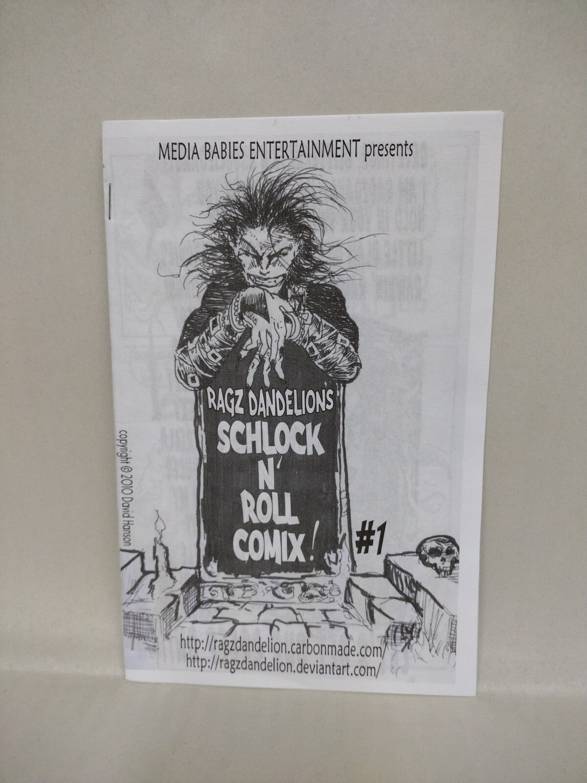 Rags Dandelion Comix 2010 Handmade Horror Comic Ashcan Set Plazmo Schlock N Roll