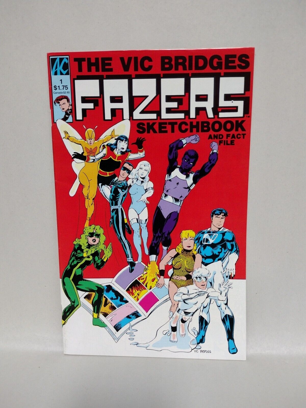 FAZE ONE FAZERS (1985) Complete AC Comics Set #1 2 3 4 Vic Bridges SKETCHBOOK