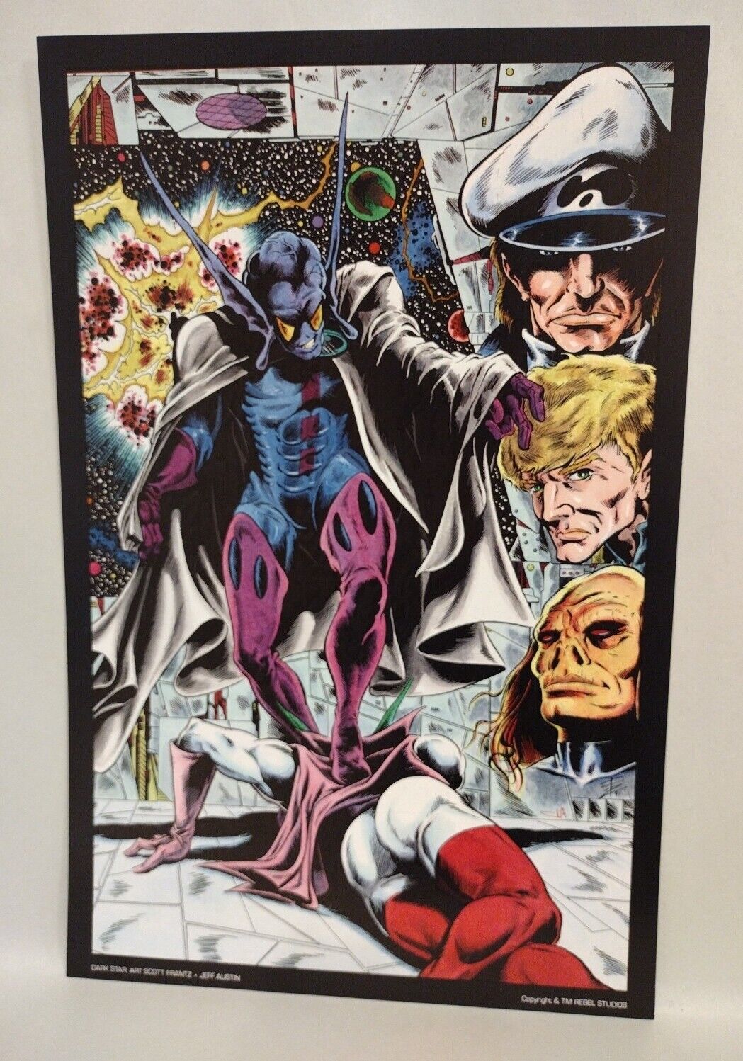 Rebel Studios Cover Portfolio (1992) Signed Joe Vigil David Barbor 5 Print Set 