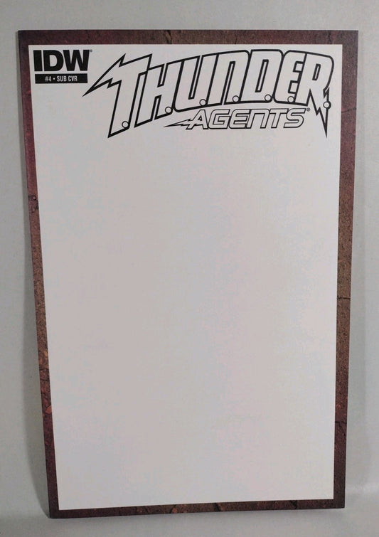 Thunder Agents #4 (2013) IDW Blank Sketch Variant Cover Comic New NM