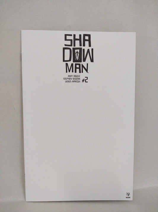 Shadowman #2 (2018) Valiant Comic Cover C Blank Variant Diggle Segovia NM
