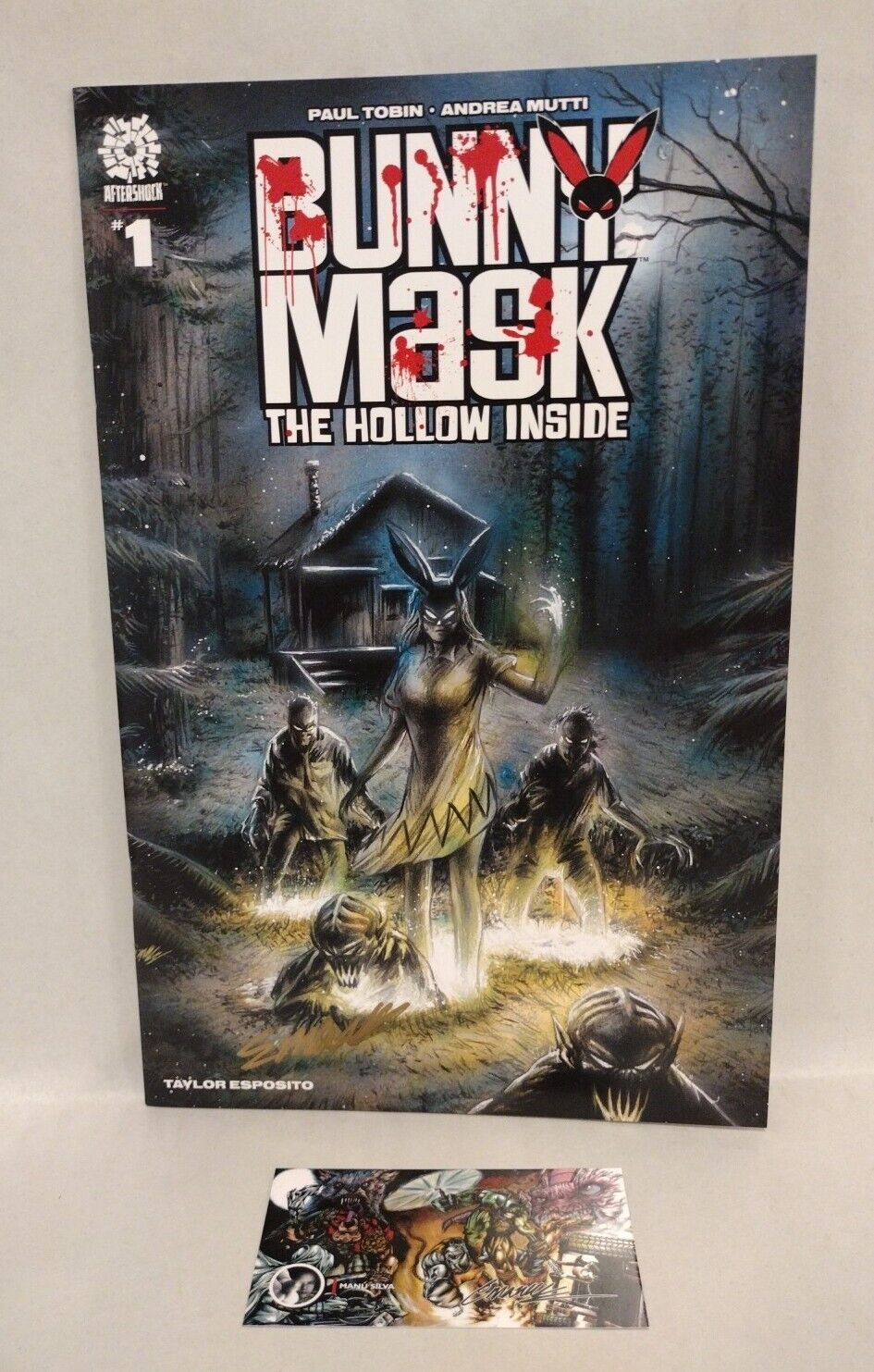 Bunny Mask The Hollow Inside 1 (2022) Aftershock Comic Manu Silva Variant Signed