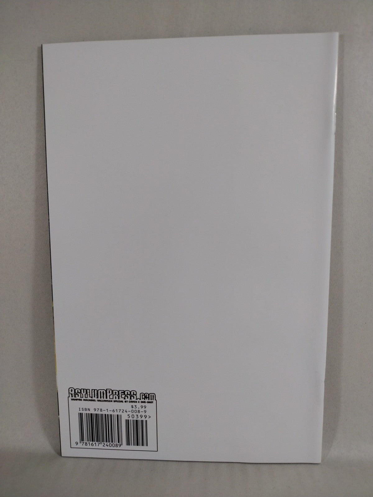 Vampire Macabre Halloween Special 1 (2021) Asylum Press Blank Sketch Cover Comic
