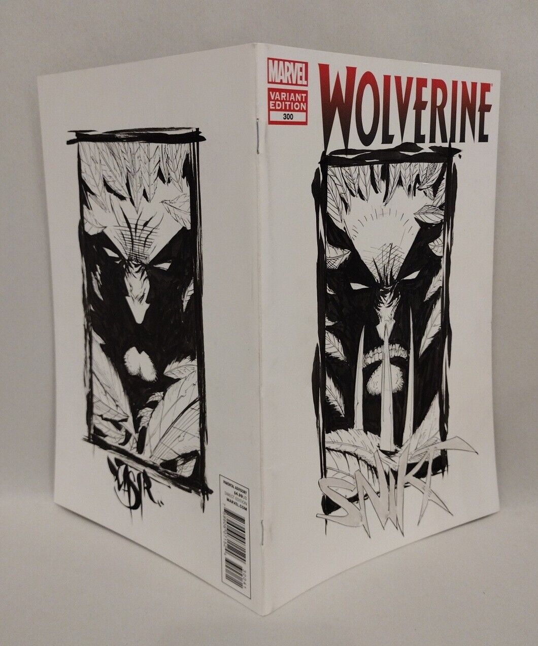 Wolverine 300 (2012) Marvel Blank Sketch Variant Comic w Original Dave Castr Art