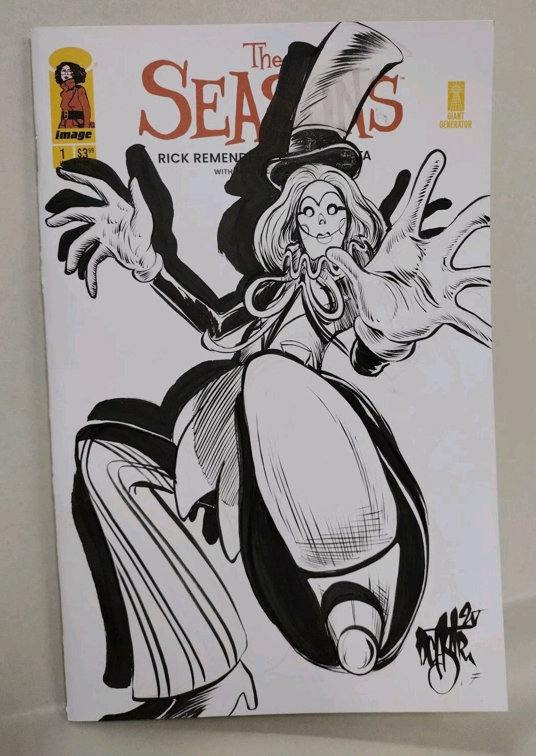 Seasons #1 (2025) Rick Remender Image Comic Sketch Variant W Original DCastr Art
